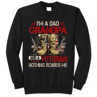 Im A Dad Grandpa And A Veteran American Flag Gists For Dad Tall Sweatshirt