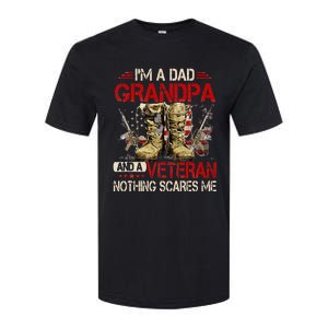 Im A Dad Grandpa And A Veteran American Flag Gists For Dad Softstyle CVC T-Shirt