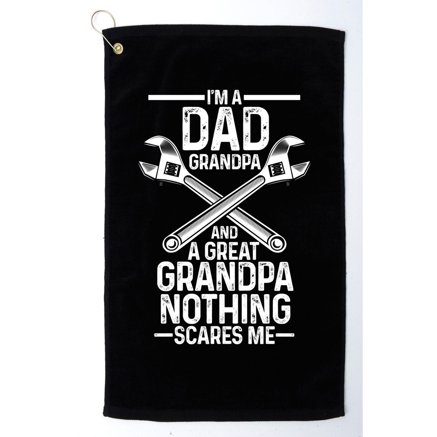 Im A Dad Grandpa And A Great Grandpa Cars Gift Golf Towel