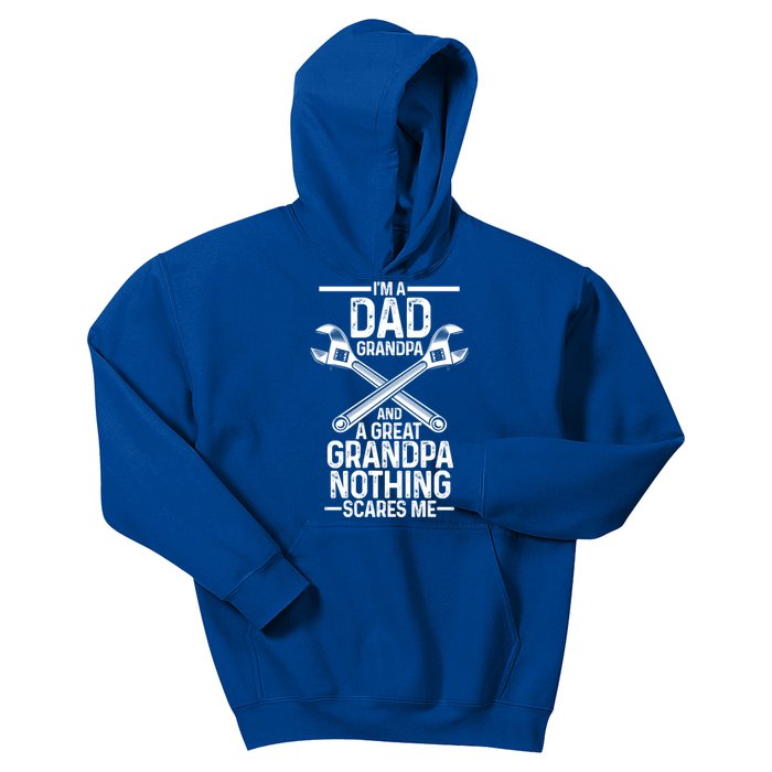 Im A Dad Grandpa And A Great Grandpa Cars Gift Kids Hoodie