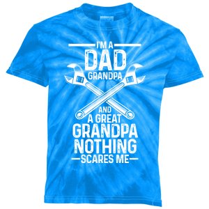 Im A Dad Grandpa And A Great Grandpa Cars Gift Kids Tie-Dye T-Shirt