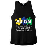 It's A Different Operating System Autism Awareness, Autism Puzzle Ladies PosiCharge Tri-Blend Wicking Tank