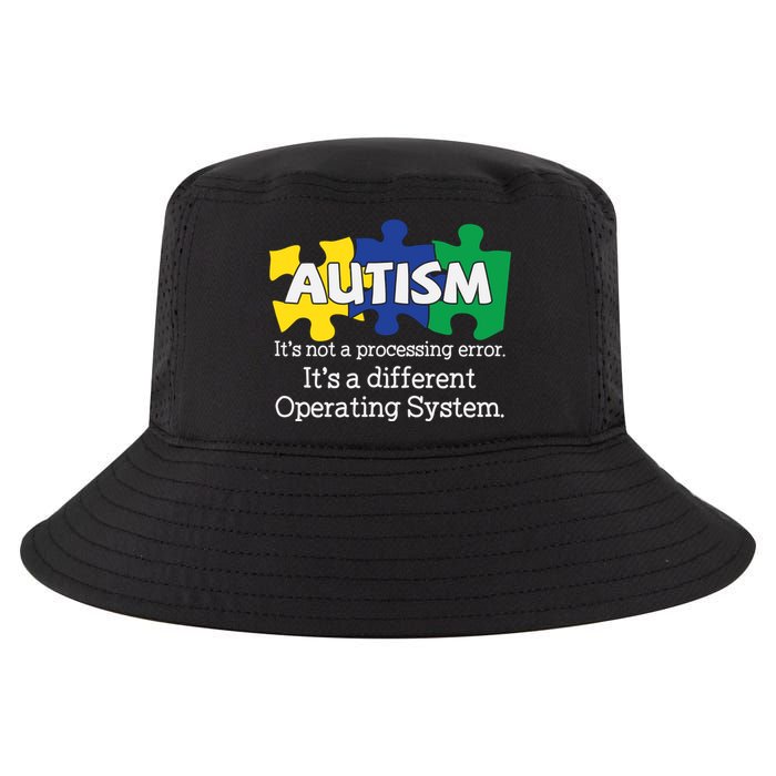 It's A Different Operating System Autism Awareness, Autism Puzzle Cool Comfort Performance Bucket Hat