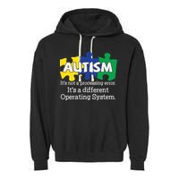 It's A Different Operating System Autism Awareness, Autism Puzzle Garment-Dyed Fleece Hoodie