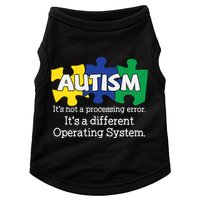 It's A Different Operating System Autism Awareness, Autism Puzzle Doggie Tank