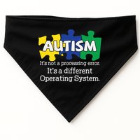It's A Different Operating System Autism Awareness, Autism Puzzle USA-Made Doggie Bandana
