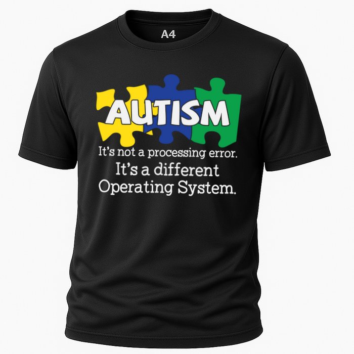 It's A Different Operating System Autism Awareness, Autism Puzzle Performance Shirt