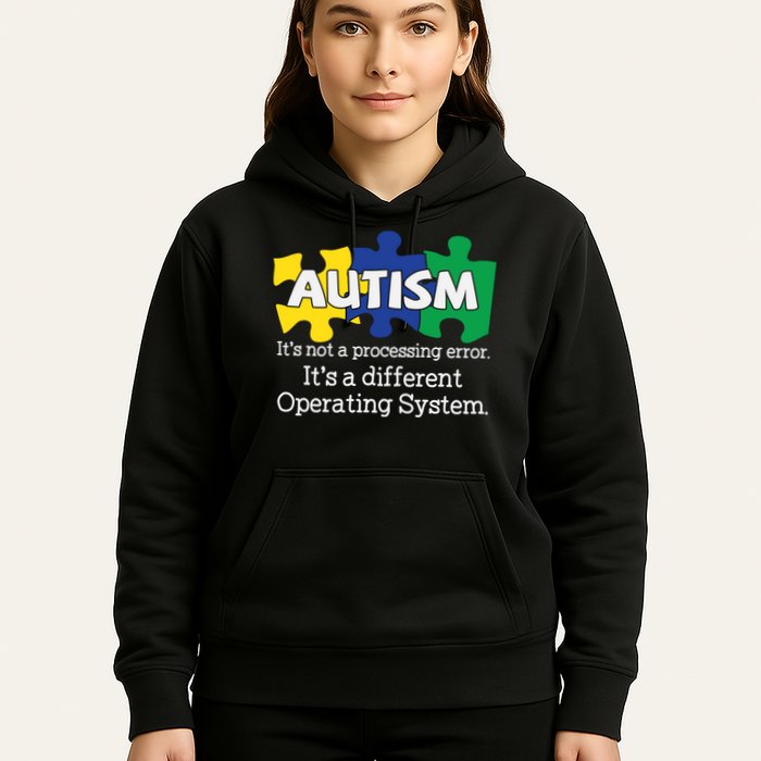 It's A Different Operating System Autism Awareness, Autism Puzzle Hoodie