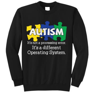 It's A Different Operating System Autism Awareness, Autism Puzzle Sweatshirt