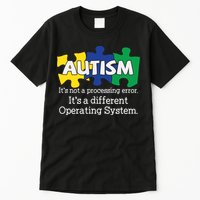 It's A Different Operating System Autism Awareness, Autism Puzzle Tall T-Shirt