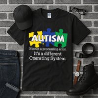 It's A Different Operating System Autism Awareness, Autism Puzzle Tall T-Shirt