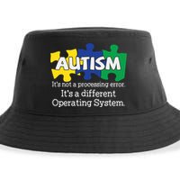 It's A Different Operating System Autism Awareness, Autism Puzzle Sustainable Bucket Hat