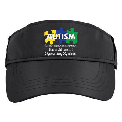 It's A Different Operating System Autism Awareness, Autism Puzzle Adult Drive Performance Visor