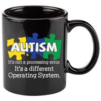 It's A Different Operating System Autism Awareness, Autism Puzzle 11oz C Handle Ceramic Mug