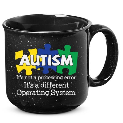 It's A Different Operating System Autism Awareness, Autism Puzzle 15oz Campfire Ceramic Mug
