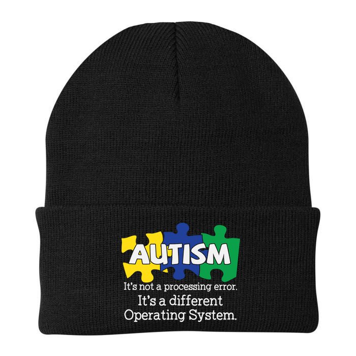 It's A Different Operating System Autism Awareness, Autism Puzzle Beanie
