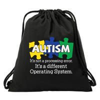 It's A Different Operating System Autism Awareness, Autism Puzzle Drawstring Bag