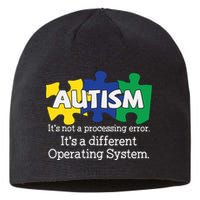 It's A Different Operating System Autism Awareness, Autism Puzzle Sustainable Beanie