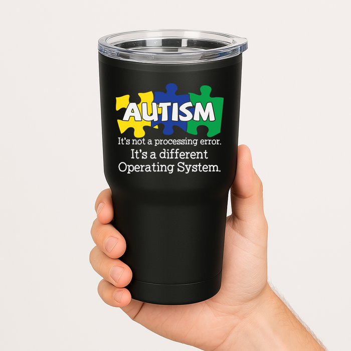 It's A Different Operating System Autism Awareness, Autism Puzzle Tumbler