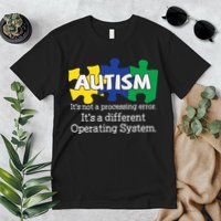 It's A Different Operating System Autism Awareness, Autism Puzzle Premium T-Shirt