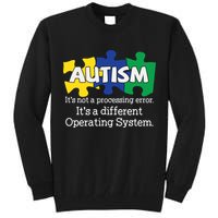 It's A Different Operating System Autism Awareness, Autism Puzzle Tall Sweatshirt