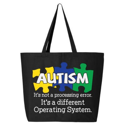 It's A Different Operating System Autism Awareness, Autism Puzzle 25L Jumbo Tote