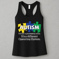 It's A Different Operating System Autism Awareness, Autism Puzzle Womens Tank Top