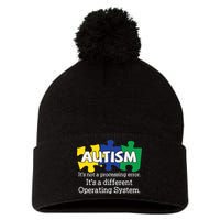 It's A Different Operating System Autism Awareness, Autism Puzzle Pom Pom 12in Knit Beanie