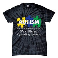 It's A Different Operating System Autism Awareness, Autism Puzzle Tie-Dye T-Shirt