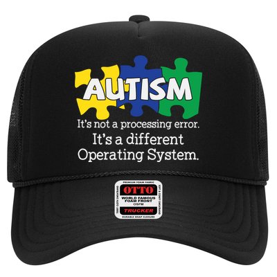 It's A Different Operating System Autism Awareness, Autism Puzzle Trucker Hat
