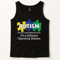 It's A Different Operating System Autism Awareness, Autism Puzzle Tank Top