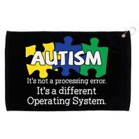 It's A Different Operating System Autism Awareness, Autism Puzzle Grommeted Golf Towel
