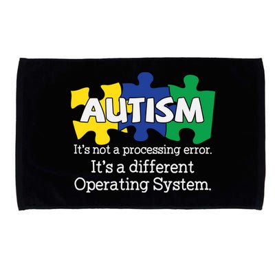 It's A Different Operating System Autism Awareness, Autism Puzzle Microfiber Hand Towel