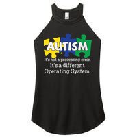 It's A Different Operating System Autism Awareness, Autism Puzzle Women's Perfect Tri Rocker Tank