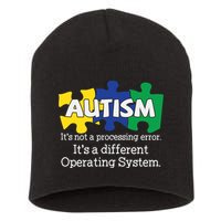 It's A Different Operating System Autism Awareness, Autism Puzzle Short Acrylic Beanie