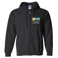 It's A Different Operating System Autism Awareness, Autism Puzzle Full Zip Hoodie