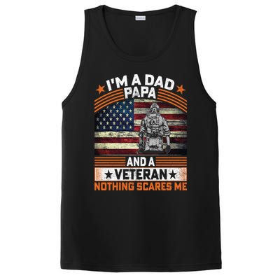 I'm A Dad Papa And Veteran Father's Day Funny Funny Gift PosiCharge Competitor Tank