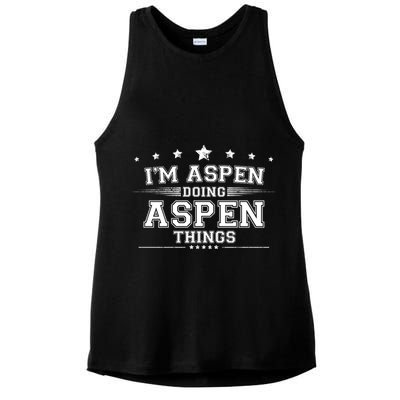 Im Aspen Doing Aspen Things Ladies PosiCharge Tri-Blend Wicking Tank