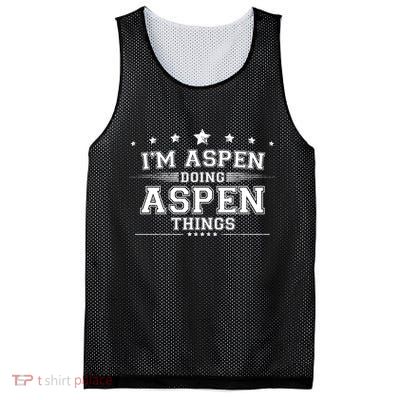 Im Aspen Doing Aspen Things Mesh Reversible Basketball Jersey Tank