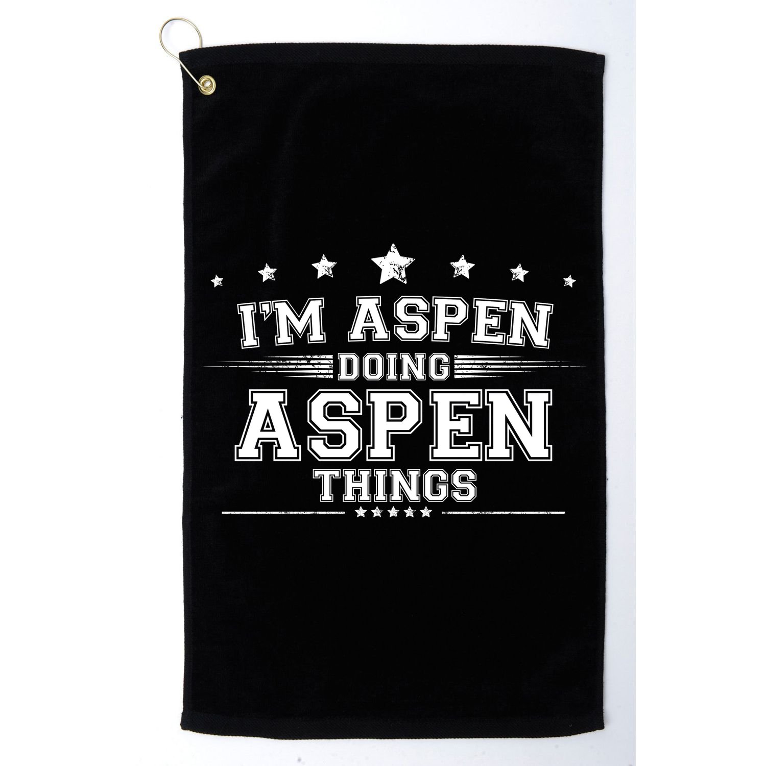 Im Aspen Doing Aspen Things Golf Towel