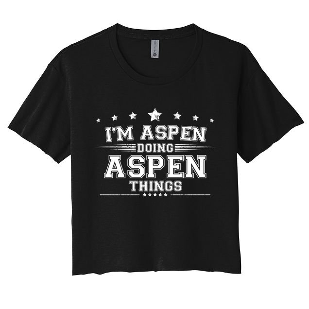 Im Aspen Doing Aspen Things Crop Top