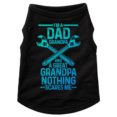 Im A Dad Grandpa And A Great Grandpa Cars Gift Doggie Tank