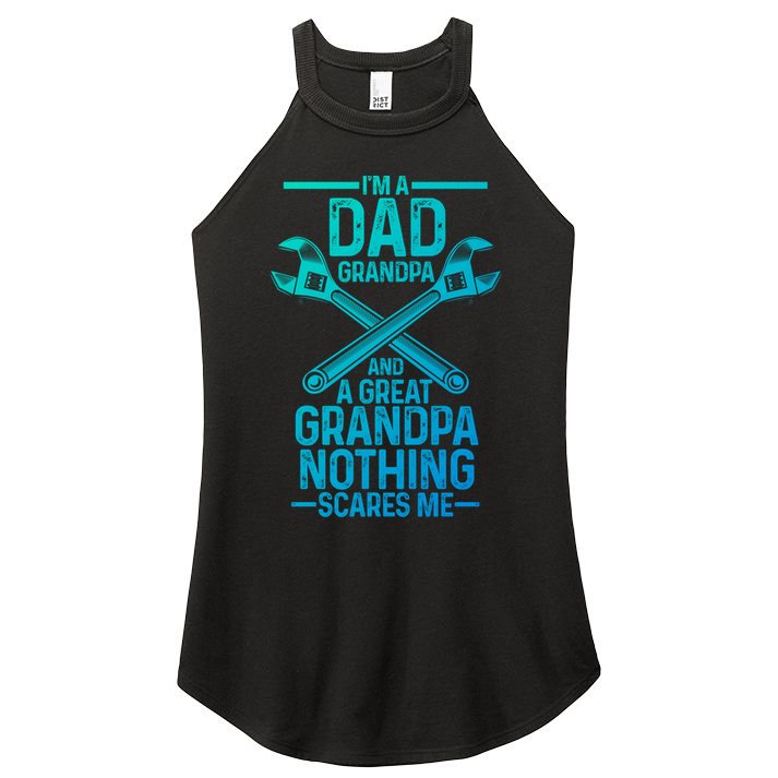 Im A Dad Grandpa And A Great Grandpa Cars Gift Women's Perfect Tri Rocker Tank