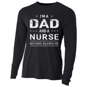 Im A Dad And Nurse For Men Father Funny Gift Cooling Performance Long Sleeve Crew