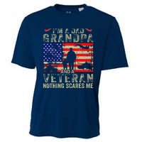 IM A Dad Grandpa And Veteran Grandpa Fathers Day Vintage Cooling Performance Crew T-Shirt