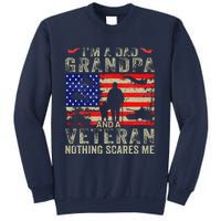 IM A Dad Grandpa And Veteran Grandpa Fathers Day Vintage Sweatshirt