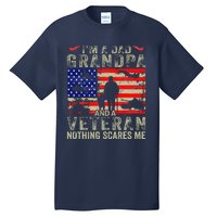 IM A Dad Grandpa And Veteran Grandpa Fathers Day Vintage Tall T-Shirt