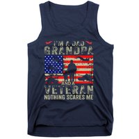 IM A Dad Grandpa And Veteran Grandpa Fathers Day Vintage Tank Top