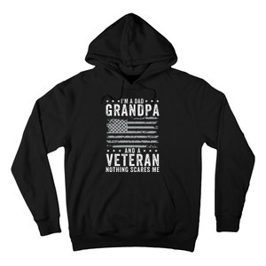 I'm A Dad Grandpa And Veteran Fathers Day Papa Grandpa Hoodie