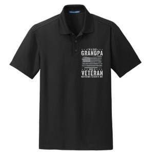 I'm A Dad Grandpa And Veteran Fathers Day Papa Grandpa Dry Zone Grid Polo